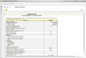 Сводный отчет по всем показателям в ПК "ПРОСТОБИЗНЕС"